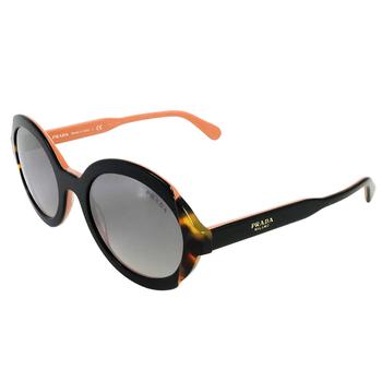 Prada | Pink Gradient Violet Mirror Silver Oval Ladies Sunglasses PR 17US 5ZWGR0 53商品图片,4.3折