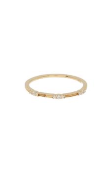 商品Bony Levy | 18K Yellow Gold Aviva Diamond Stackable Band Ring - 0.08 ctw.,商家Nordstrom Rack,价格¥2262图片