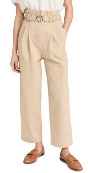 10 Crosby Derek Lam, Derek Lam | Derek Lam 10 Crosby Atto Belted Paperbag Pants商品图片 7折