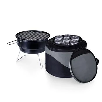 by Picnic Time Caliente Portable Charcoal Grill & Cooler Tote
