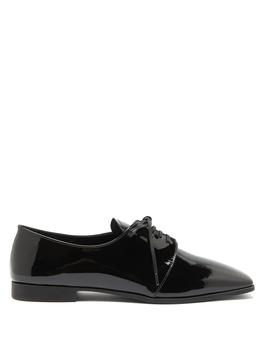 Prada | Square-toe patent-leather shoes商品图片,