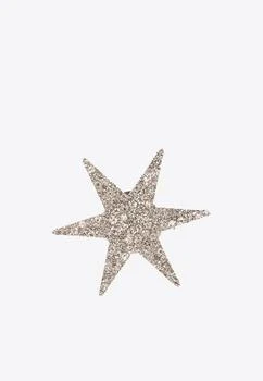 Moschino | Star-Shaped Encrusted Pin,商家Thahab,价格¥1861