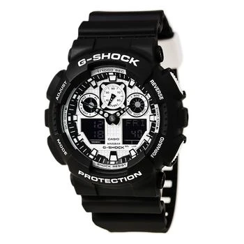 推荐Casio Men's World Time Watch - G-Shock Dive Resin Strap Ana-Digi Dial | GA100BW-1A商品