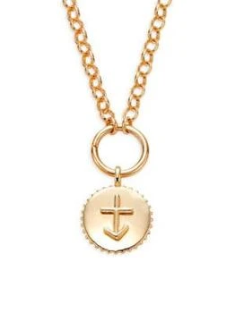 Sterling Forever | 14K Goldplated Sterling Silver Zodiac Charm Necklace 1.4折, 独家减免邮费