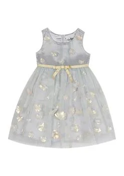 推荐Toddler Girls Short Sleeve Glitter Mesh Party Dress商品