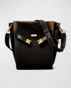 汤丽柏琦水桶包, Tory Burch | Lee Radziwill Mix Leather Bucket Bag商品图片 