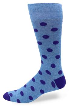 Lorenzo Uomo, Lorenzo Uomo | Jaspe Dot Print Crew Socks商品图片 5.5折