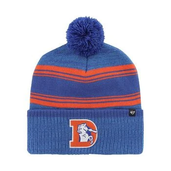 47 Brand | Men's Royal Denver Broncos Fadeout Cuffed Knit Hat with Pom 