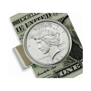 推荐Men's Sterling Silver Peace Coin Money Clip商品