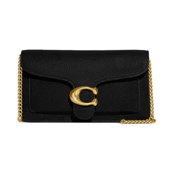 Coach | Polished Pebble Leather Tabby Chain Clutch 