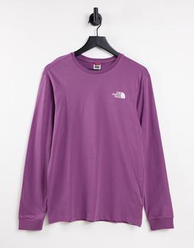 推荐The North Face Simple Dome long sleeve t-shirt in purple商品