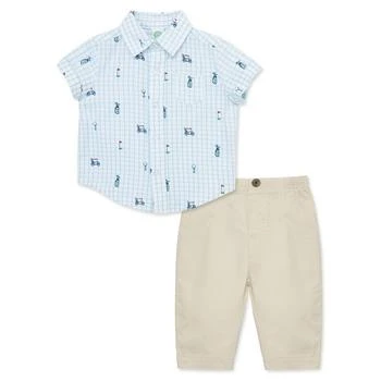 Little Me | Baby Boys Golf Shirt and Pants Set,商家Macy's,价格¥300