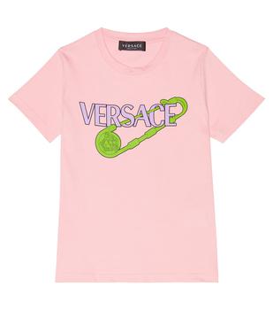 商品Versace | Safety Pin cotton jersey T-shirt,商家MyTheresa,价格¥826图片