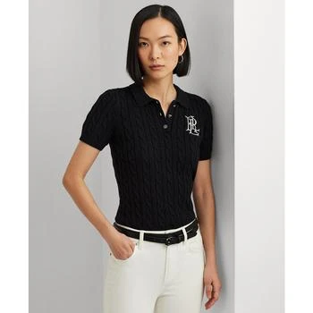 Lauren Ralph Lauren Women's Cable-Knit Polo Shirt