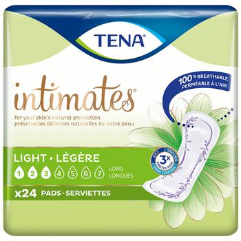 商品Tena | Intimates Ultra Thin Light Pads, Long Long,商家Walgreens,价格¥53图片