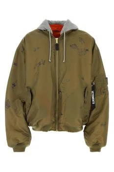 Vetements | Olive Green Nylon Oversize Padded Jacket,商家Italist,价格¥16178