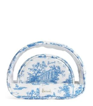 Harrods | Toile Cosmetic Bags (Set of 2) 