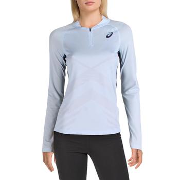 Asics | Asics Womens Tennis Fitness 1/4 Zip Shirt商品图片,4.6折×额外9折, 独家减免邮费, 额外九折