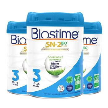 商品欧洲直邮【法国版】Biostime合生元3段有机幼儿奶粉800G*3罐 (10-36个月),商家Xifaner,价格¥842图片
