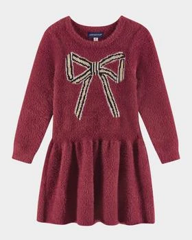 Andy & Evan | Girl's Sweater Dress W/ Bow Graphic, Size 2T-6X,商家Neiman Marcus,价格¥494