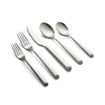 Cambridge Silversmiths | Cambridge Elsa Mirror Hammered 20-Pc. Flatware Set, Service for 4,商家Macy's,价格¥412