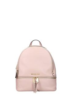 mk双肩包图片, Michael Kors | Backpacks and bumbags rhea zip md Leather Pink Soft Pink商品图片 7折