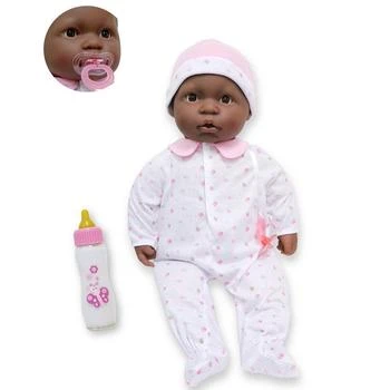 JC TOYS | La Baby African American 20" Soft Body Baby Doll Pink Outfit,商家Macy's,价格¥224