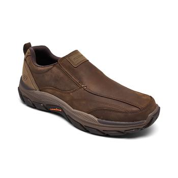 SKECHERS | Men's Relaxed Fit Respected - Lowry Slip-On Casual Sneakers from Finish Line商品图片,