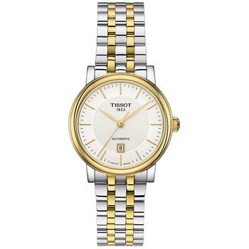 tissot automatic代购, Tissot | Women's Swiss Automatic T-Classic Carson Two-Tone Stainless Steel Bracelet Watch 30mm商品图片 