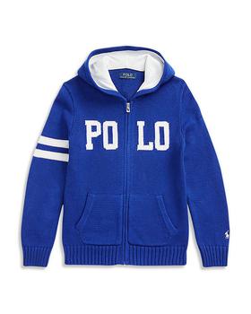 商品Ralph Lauren | Boys' Cotton Hooded Logo Sweater - Little Kid, Big Kid,商家Bloomingdale's,价格¥465图片
