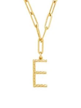 Sterling Forever | 14K Goldplated Initial Pendant Necklace 5折×额外9折, 独家减免邮费, 额外九折