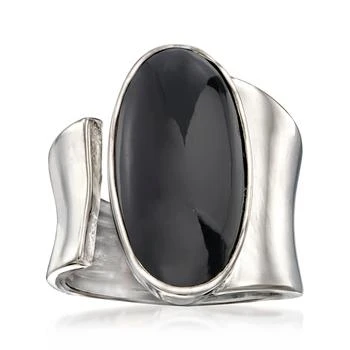 Ross-Simons | Ross-Simons Black Onyx Wrap Ring in Sterling Silver,商家Premium Outlets,价格¥1176