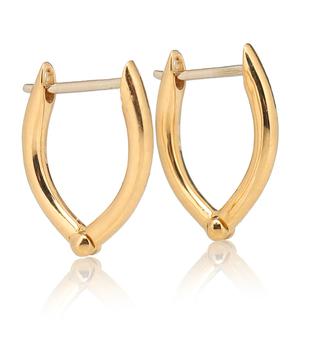 推荐Cristina Small 18kt gold hoop earrings商品