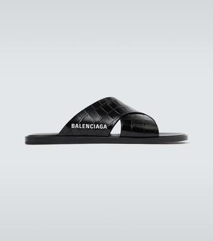 Balenciaga | Logo leather sandals商品图片,