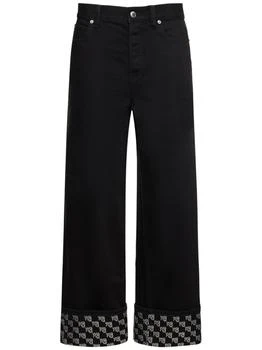 Alexander Wang | Embellished Straight Jeans,商家LUISAVIAROMA,价格¥4398