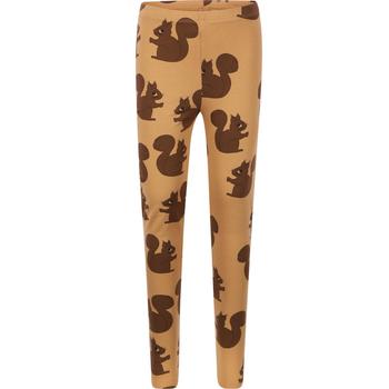 Mini Rodini | Squirrel print organic cotton leggings in brown商品图片,3.9折×额外6.7折, 额外六七折