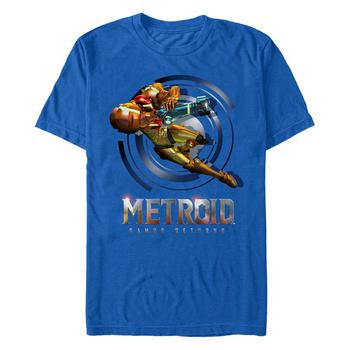 Nintendo | Nintendo Men's Metroid Samus Returns Short Sleeve T-Shirt商品图片,独家减免邮费