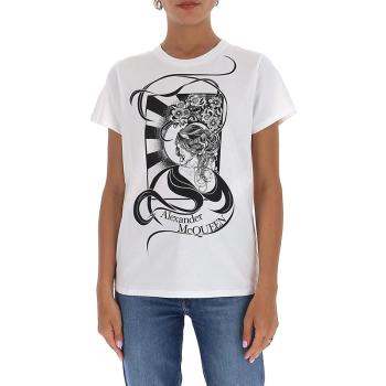 亚历山大·王鞋子, Alexander McQueen | ALEXANDER MCQUEEN 亚历山大·麦昆 女士白色棉质POLO衫 634165-QZABS-0900商品图片 独家减免邮费
