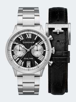 Thomas Earnshaw | Carlyle Dual Time Multi-Function Watch Contrast Black商品图片,4.9折