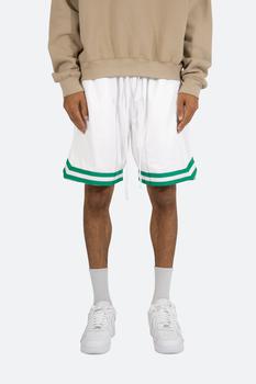 mnml德训怎么选, MNML | Basic Basketball Shorts - White/Green商品图片 