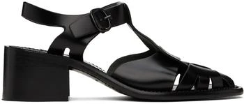 Hereu | Black Pesca Heeled Sandals 