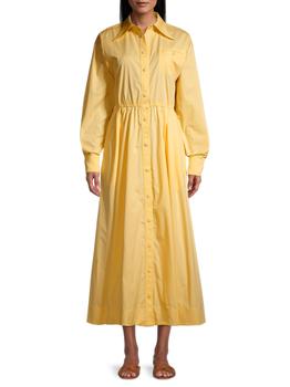 tory burch eleanor北京, Tory Burch | Eleanor Cotton Poplin Shirtdress商品图片 4折