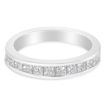 Haus of Brilliance | Women's 18K White Gold Princess Cut Diamond Band Ring,商家Premium Outlets,价格¥16893