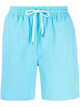 拉夫劳伦短裤图片, Ralph Lauren | Ralph Lauren Men's Blue Cotton Shorts商品图片 