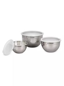 Le Creuset | 3-Piece Stainless Steel Mixing Bowl Set,商家Saks Fifth Avenue,价格¥631