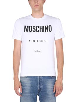 Moschino | T-SHIRT WITH LOGO PRINT商品图片,6折