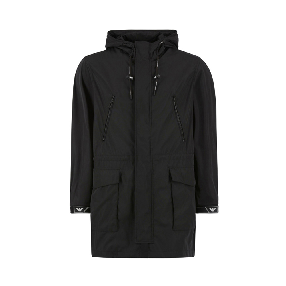推荐EMPORIO ARMANI 男士黑色涤纶大衣 3H1L80-1NXGZ-0999商品