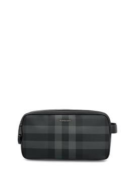 商品Burberry | Burberry Checked Zipped Wash Bag,商家Cettire,价格¥3871图片