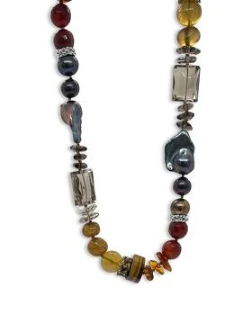 Stephen Dweck | Sterling Silver Terraquatic Multi Gemstone Statement Necklace, 18",商家Bloomingdale's,价格¥17173