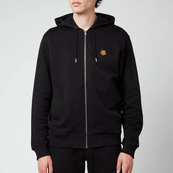 kenzo卫衣, Kenzo | KENZO Men's Tiger Crest Full Zip Hoodie - Black商品图片 6折